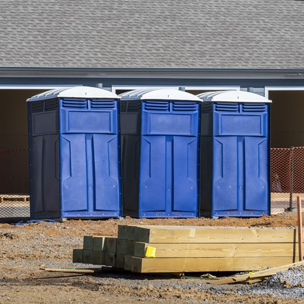 what is the maximum capacity for a single porta potty in Clark MO